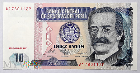 Peru 10 intis 1987