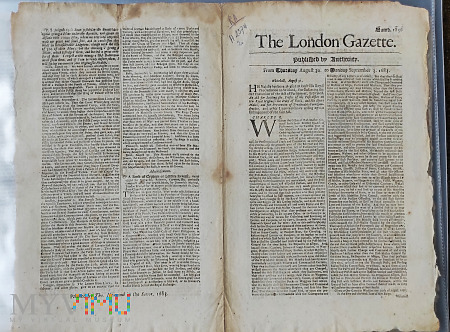 Gazeta Angielska z 1683 roku