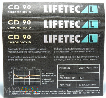 Lifetec CD 90 kaseta magnetofonowa