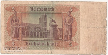 5 Reichsmark 1942 rok