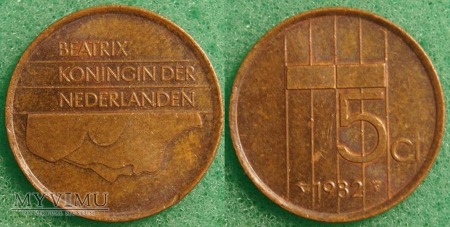 Duże zdjęcie Holandia, 1982, 5 centów