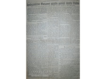 Słowo Powszechne- pogrzeb stalina nr.58-10.03.1953