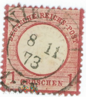Duże zdjęcie Znaczek 1 grosz- 1873