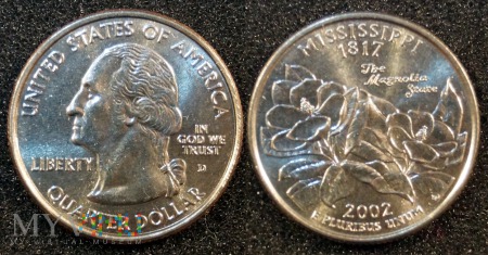 25 CENTS Mississippi 2002 D