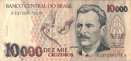 Duże zdjęcie Brazylia - 10 000 cruzeiros (1991)