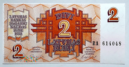 Łotwa 2 ruble 1992