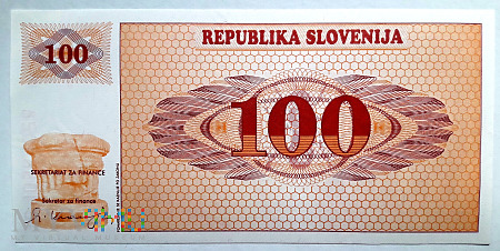 Słowenia 100 tolarów 1990