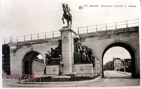 Duże zdjęcie Belgia Ostenda Król Léopold II