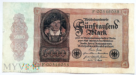 Niemcy 5000 marek 1922