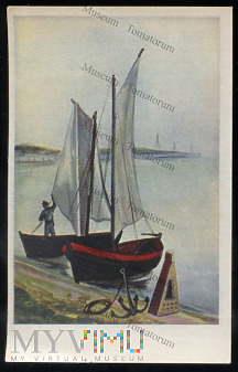 Brzeski - Jastarnia - Łodzie rybackie - 1951