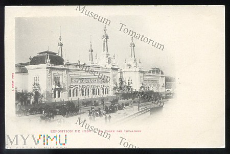 Paryż - Exposition de 1900 - La Porte des Invalide