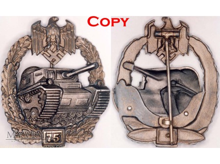 Duże zdjęcie Pancerna Odznaka Szturmowa, Panzerkampfabzeichen