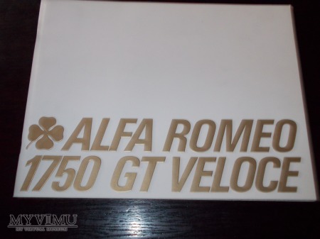 Prospekt ALFA ROMEO 1750 GT VELOCE