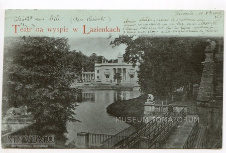Warszawa - Łazienki - Amfiteatr - 1902