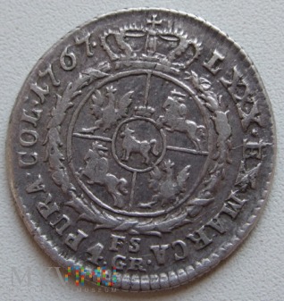 4 groszy - 1 zloty 1767