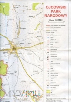 Ojcowski Park Narodowy - mapa - 1988