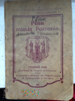 Plan miasta Poznania z 1919 roku