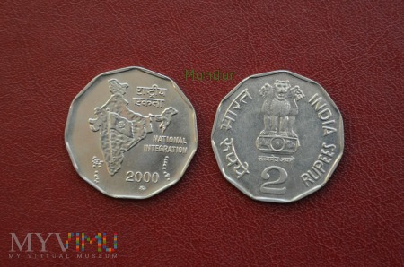 Duże zdjęcie Moneta: 2 rupees