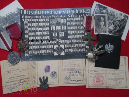 11 Karpacka DP- zestaw pamiatek podchorążego 1938