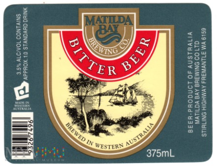 MATILDA BAY BITTER BEER