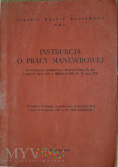 1968 - Nr R 34 Instrukcja o pracy manewrowej