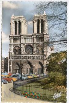 Paryż - Katedra Notre-Dame lata 50/60-te