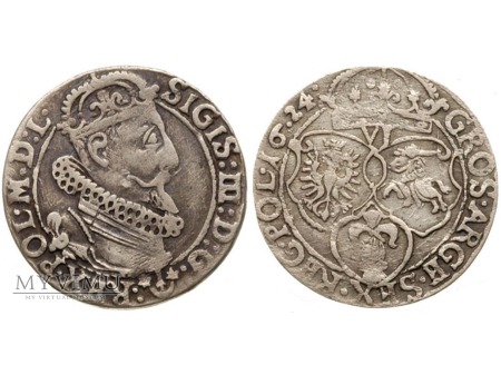 Duże zdjęcie 1624 szóstak koronny Zygmunt III Waza Kopicki 1259