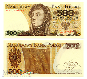 PRL 500 złotych 1982 (DA 0750048)