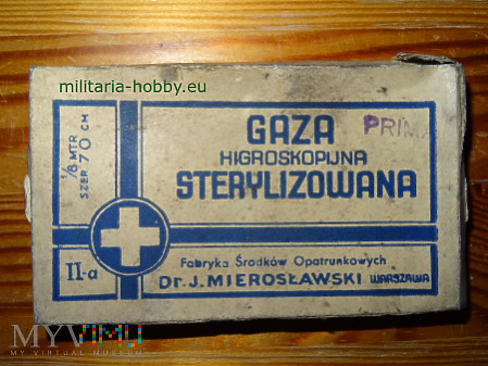 Gaza higroskopijna sterylizowana