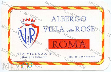 Włochy - Rzym - "Albergo Villa delle Rose"