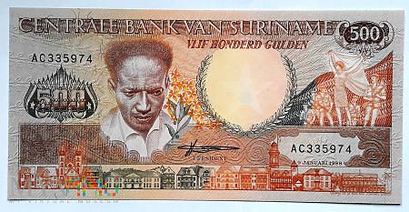 Surinam 500 gulden 1988