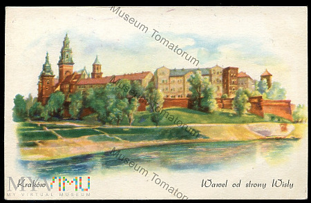 Kraków - Wawel od strony Wisły - 1946