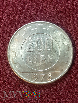 Włochy- 200 lirów 1978 r.