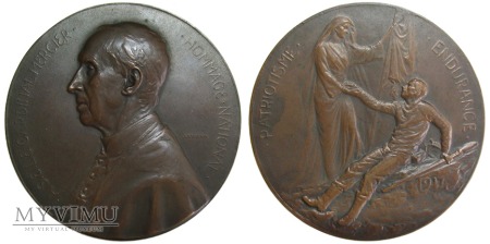 Kardynał Désiré-Joseph Mercier medal 1914