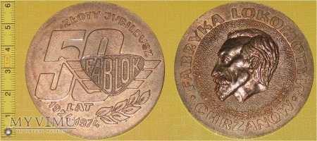 Medal kolejowy - firmowy Fablok
