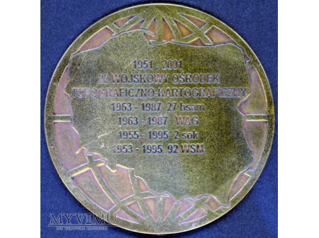 Medal okolicznościowy: 50 lat 22 WOT-K w Komorowie