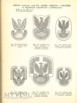 Orzełek wz.61 haftowany bajorkiem