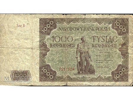 1000 zł 1947