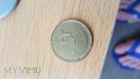 5 frankow belgijskich 1986