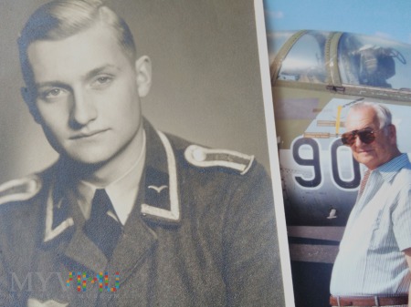 Duże zdjęcie pilot Luftwaffe "wczoraj i po latach"