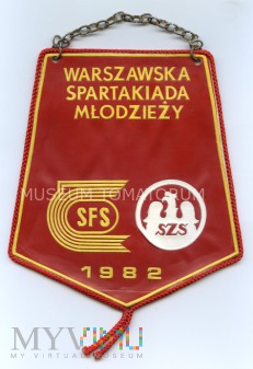 Proporczyk - Warszawska Spartakiada Młodzieży