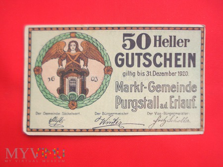 Kupon 50 Heller1920 rok