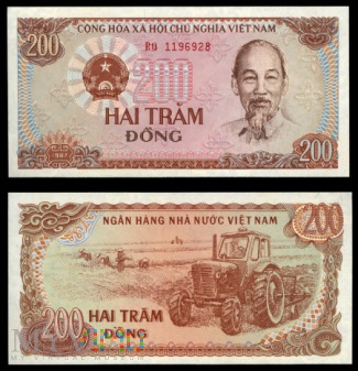 Wietnam, 200 dong 1987
