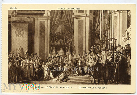 Duże zdjęcie Napoleon I koronujący cesarzową Josephine w 1804 r