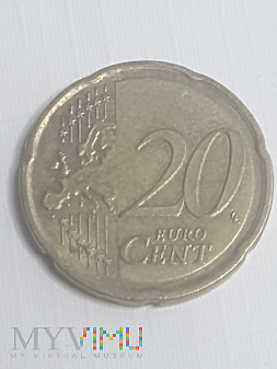20 Eurocentów 2008 r. Hiszpania
