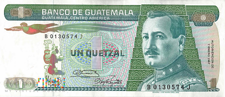 Duże zdjęcie Gwatemala - 1 quetzal (1987)