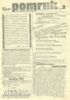 Pomruk Pismo satyryczne , Łódź 1 maja 1981 nr 2