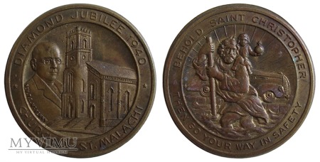 60-lecie Kościoła Św. Malachiasza medal 1940