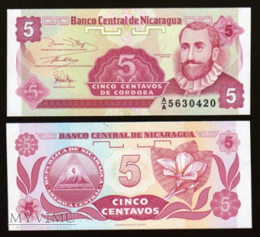 Nicaragua - P 168 - 5 Centavo - 1991