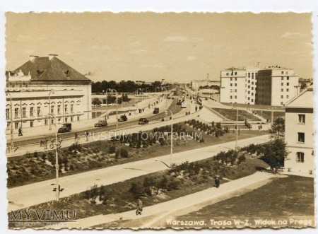 Warszawa - Trasa W-Z (Nowy Zjazd) - 1950 ok.